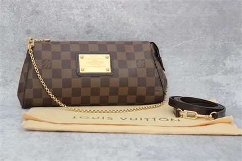 louis vuitton eva clutch strap length|louis vuitton eva clutch damier.